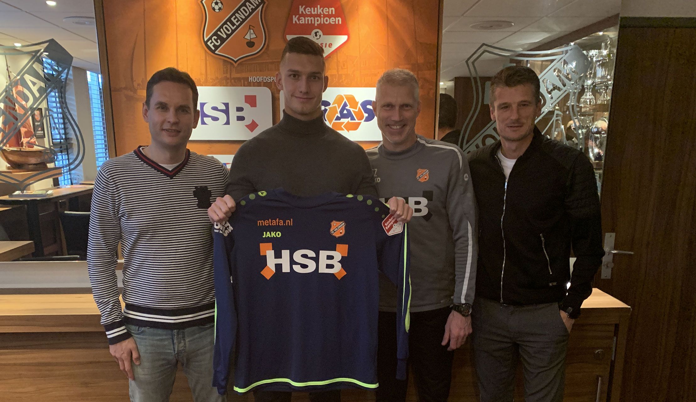 Nordin Bakker langer onder de lat bij FC Volendam