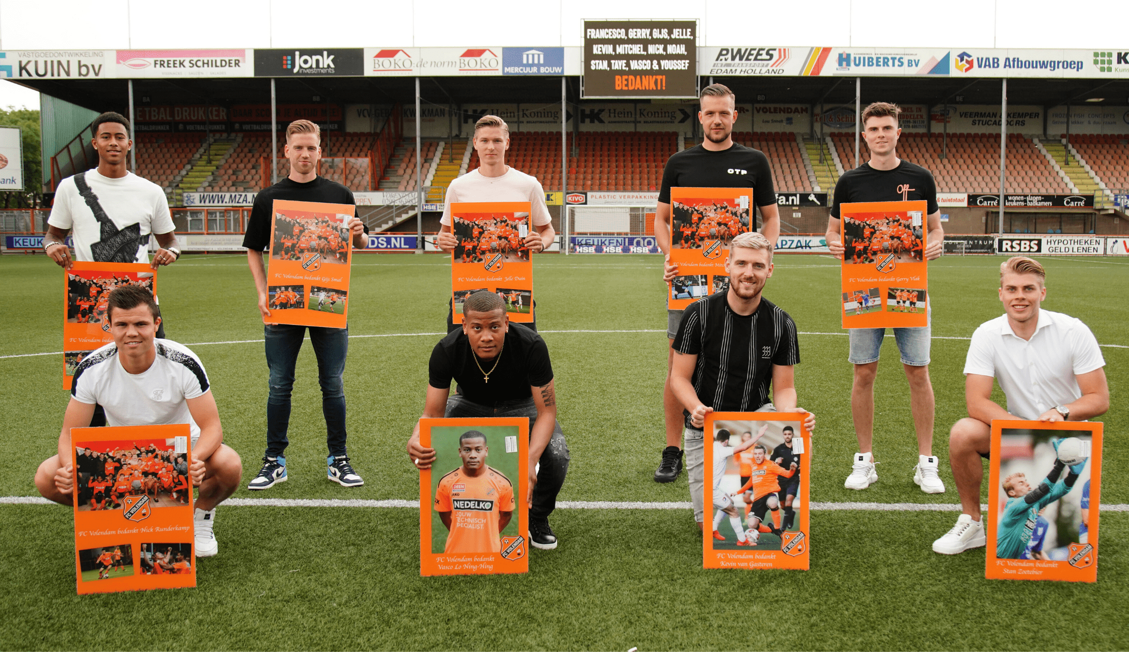 FC Volendam neemt afscheid van vertrekkende spelers