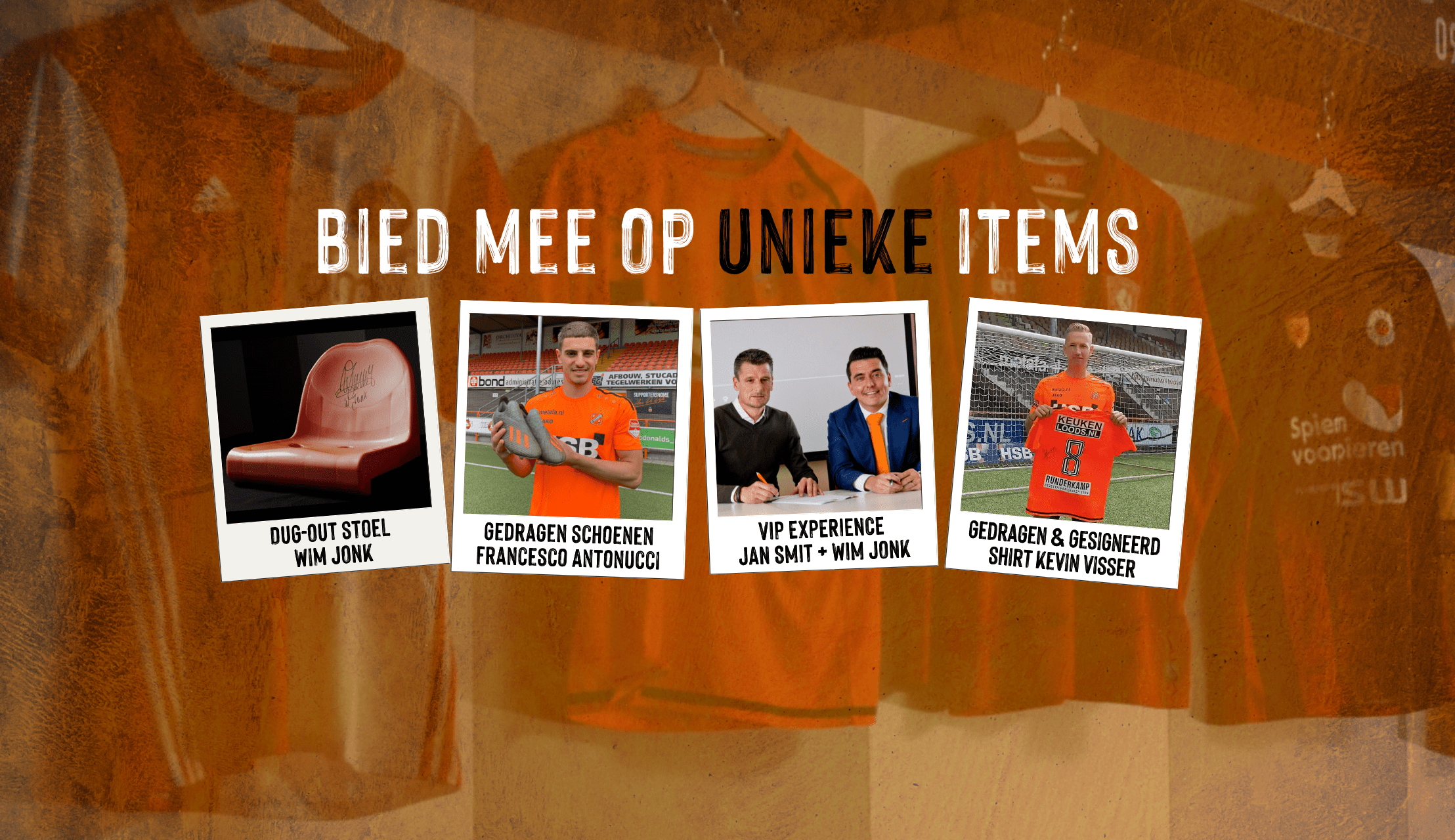 Bied mee op unieke items en steun de maatschappelijke projecten