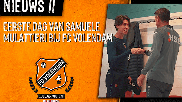 Eerste dag van Samuele Mulattieri bij FC Volendam