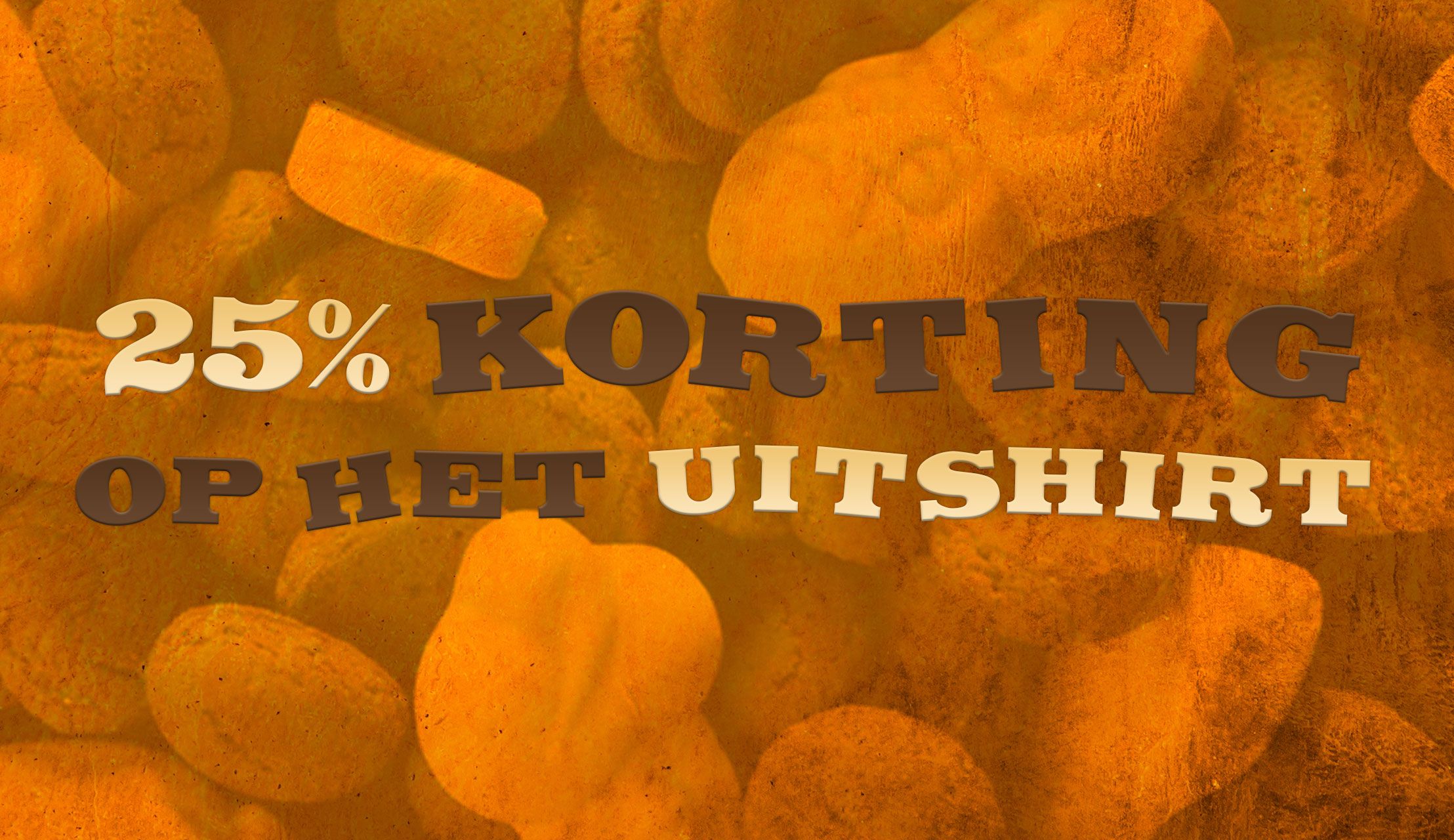 Sinterkerstactie: 25% korting op het uitshirt