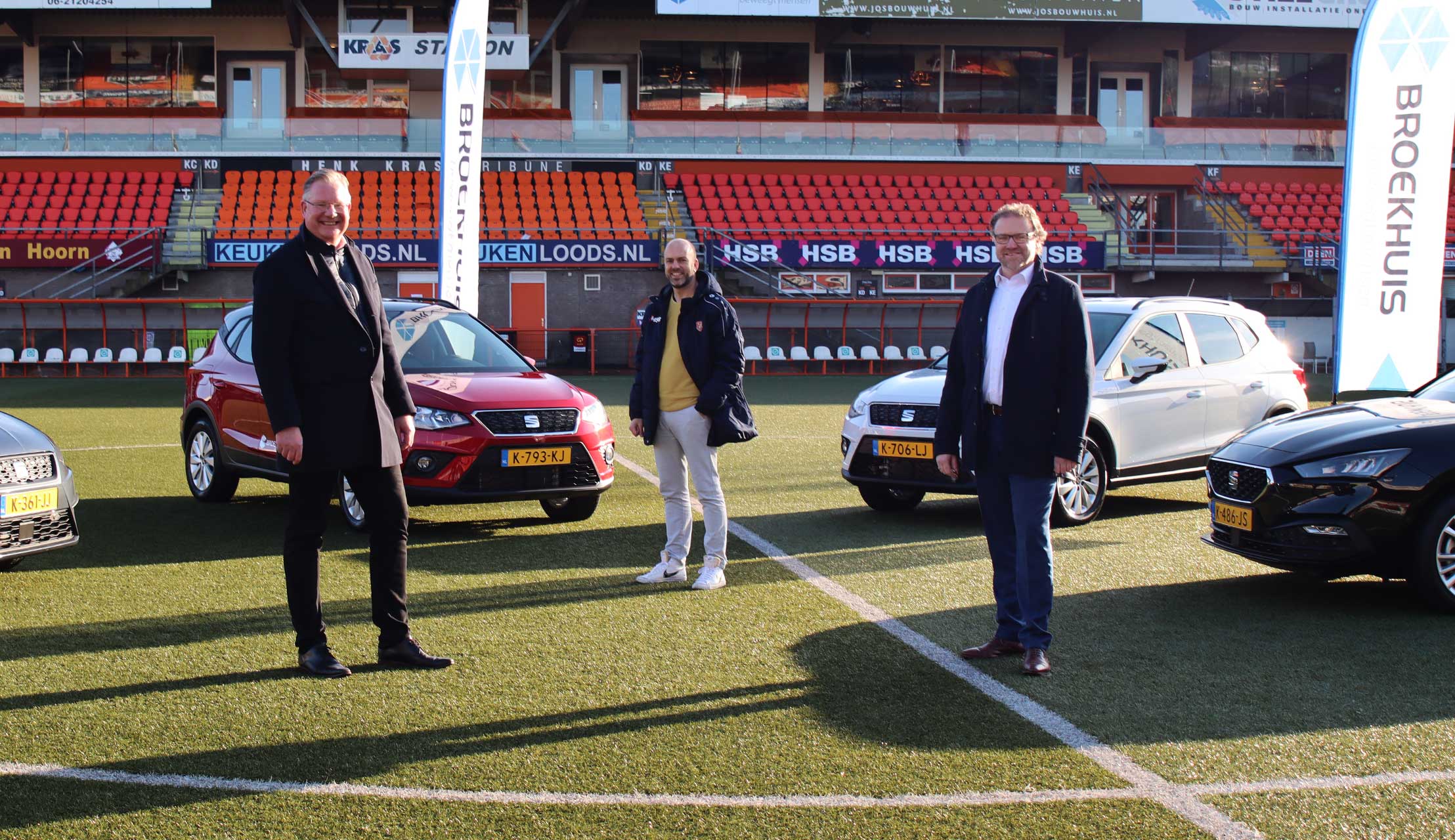 FC Volendam rijdt in Seat van Broekhuis
