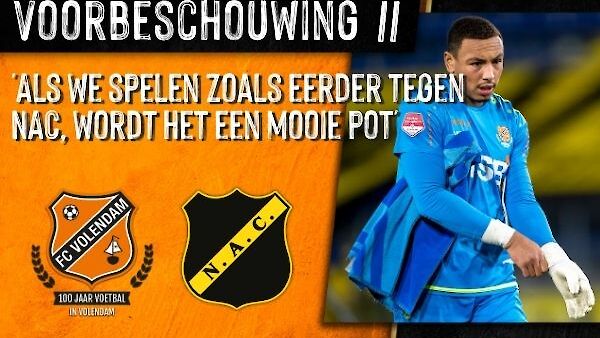 Voorbeschouwing FC Volendam - NAC Breda (2020-2021)