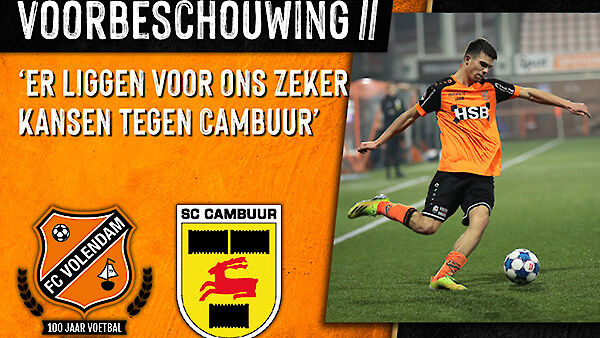 Voorbeschouwing FC Volendam - SC Cambuur (2020-2021)