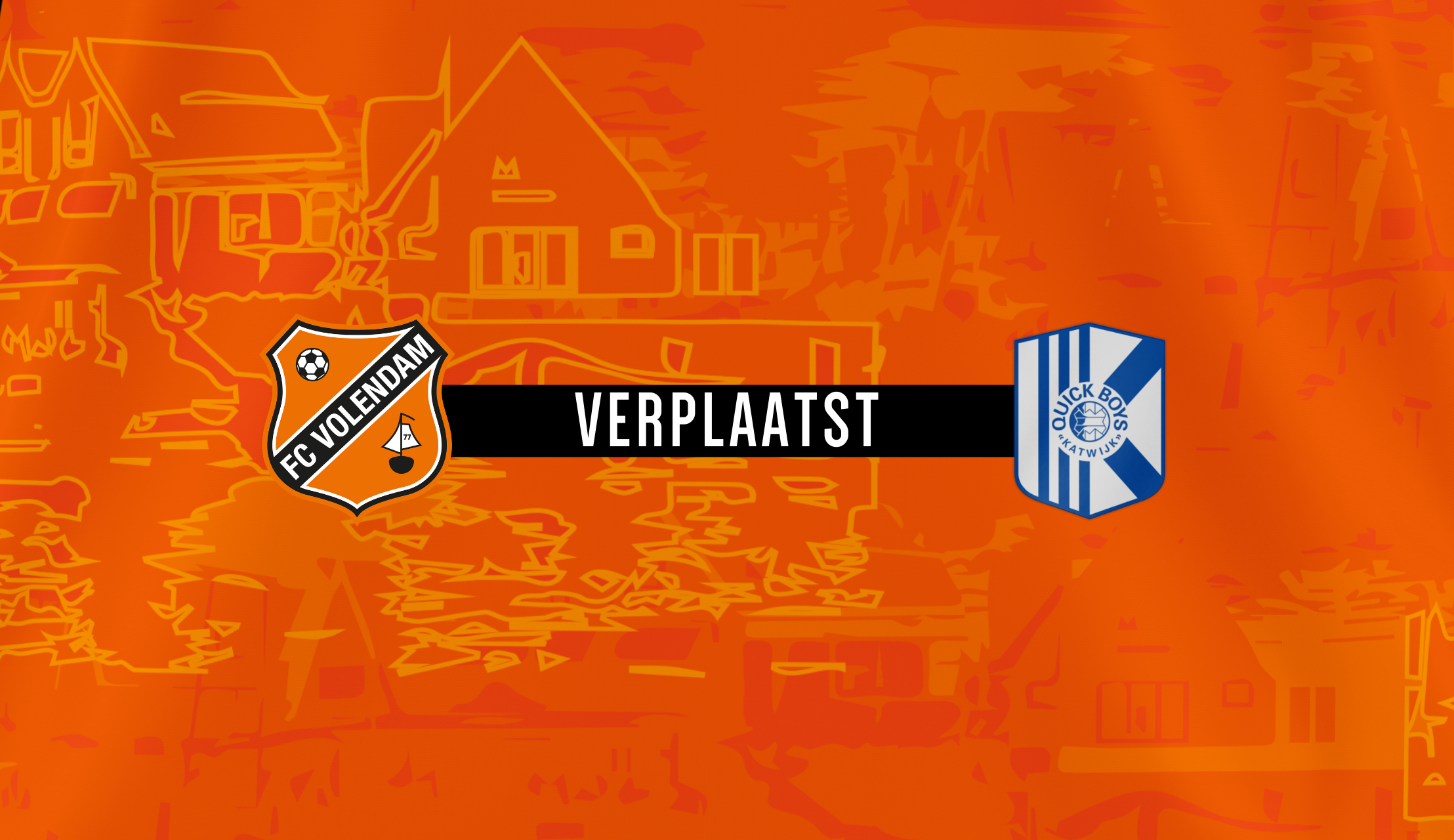 Jong FC Volendam – Quick Boys verplaatst naar 18 december