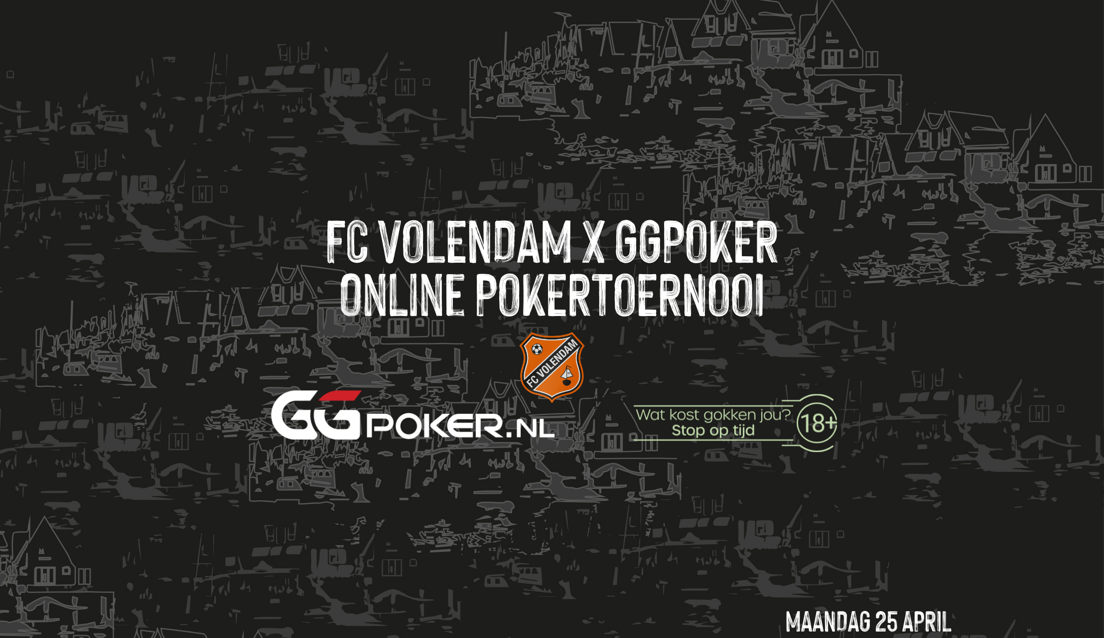 Meld je gratis aan voor het online pokertoernooi van FC Volendam