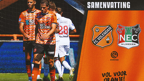 Samenvatting FC Volendam - N.E.C. Nijmegen (2022-2023)