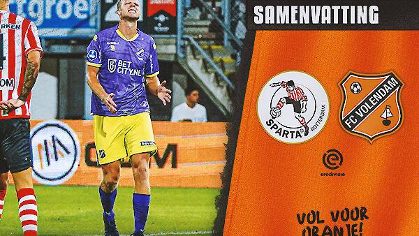 Samenvatting Sparta Rotterdam - FC Volendam (2022-2023)