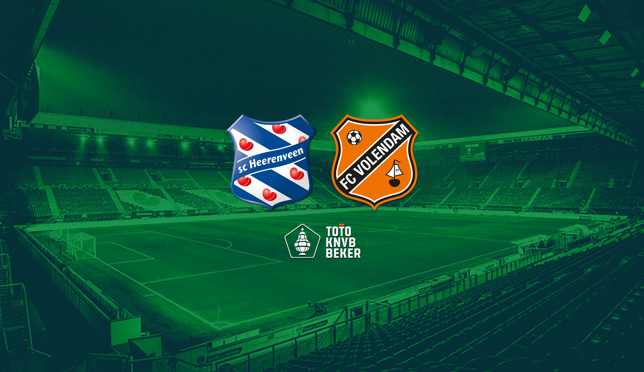 Faninformatie TOTO KNVB Bekerduel tegen sc Heerenveen