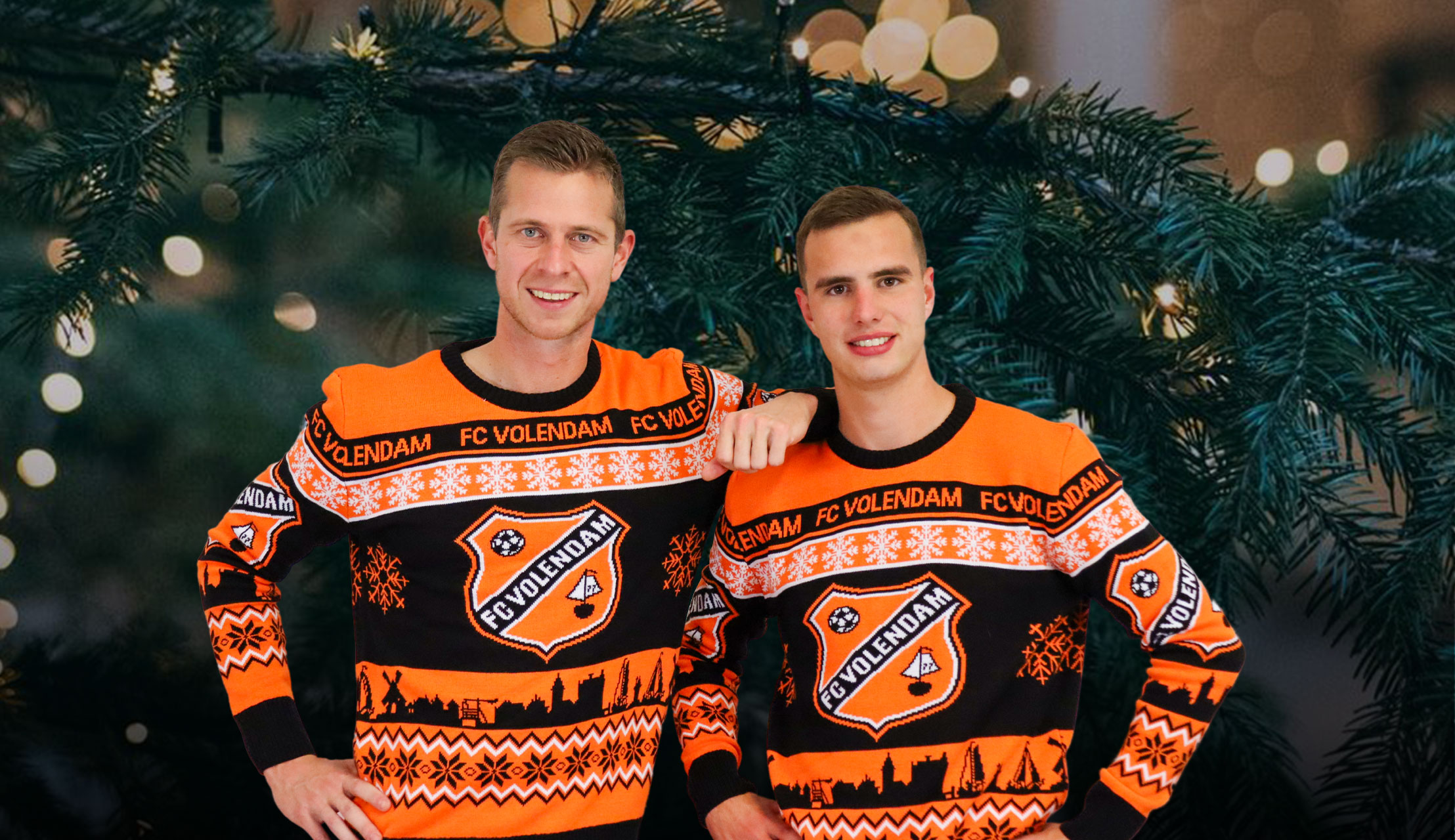 Kleur jouw Kerst oranje met de FC Volendam Kersttrui