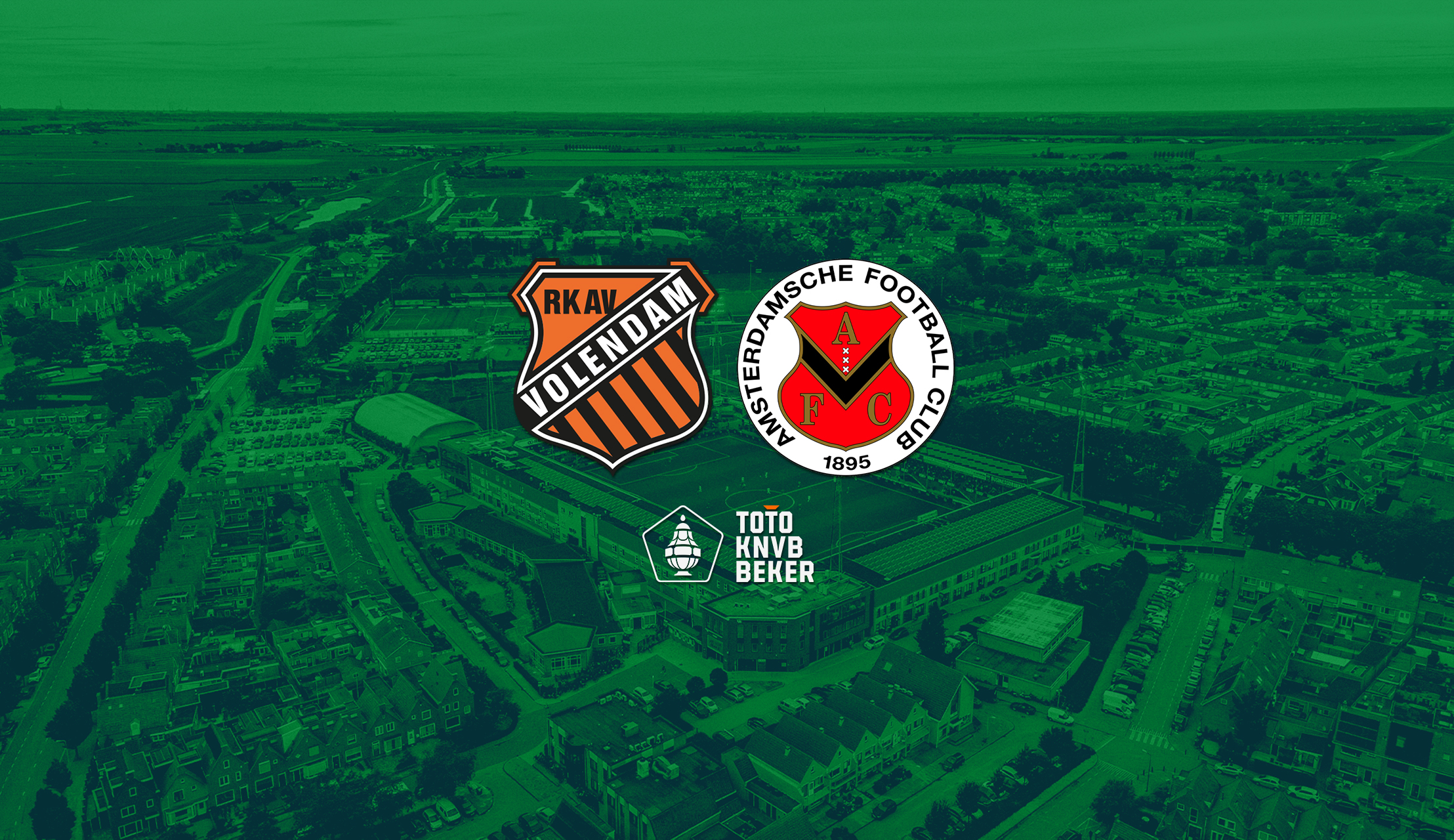 Bekerduel RKAV Volendam tegen AFC in Kras Stadion