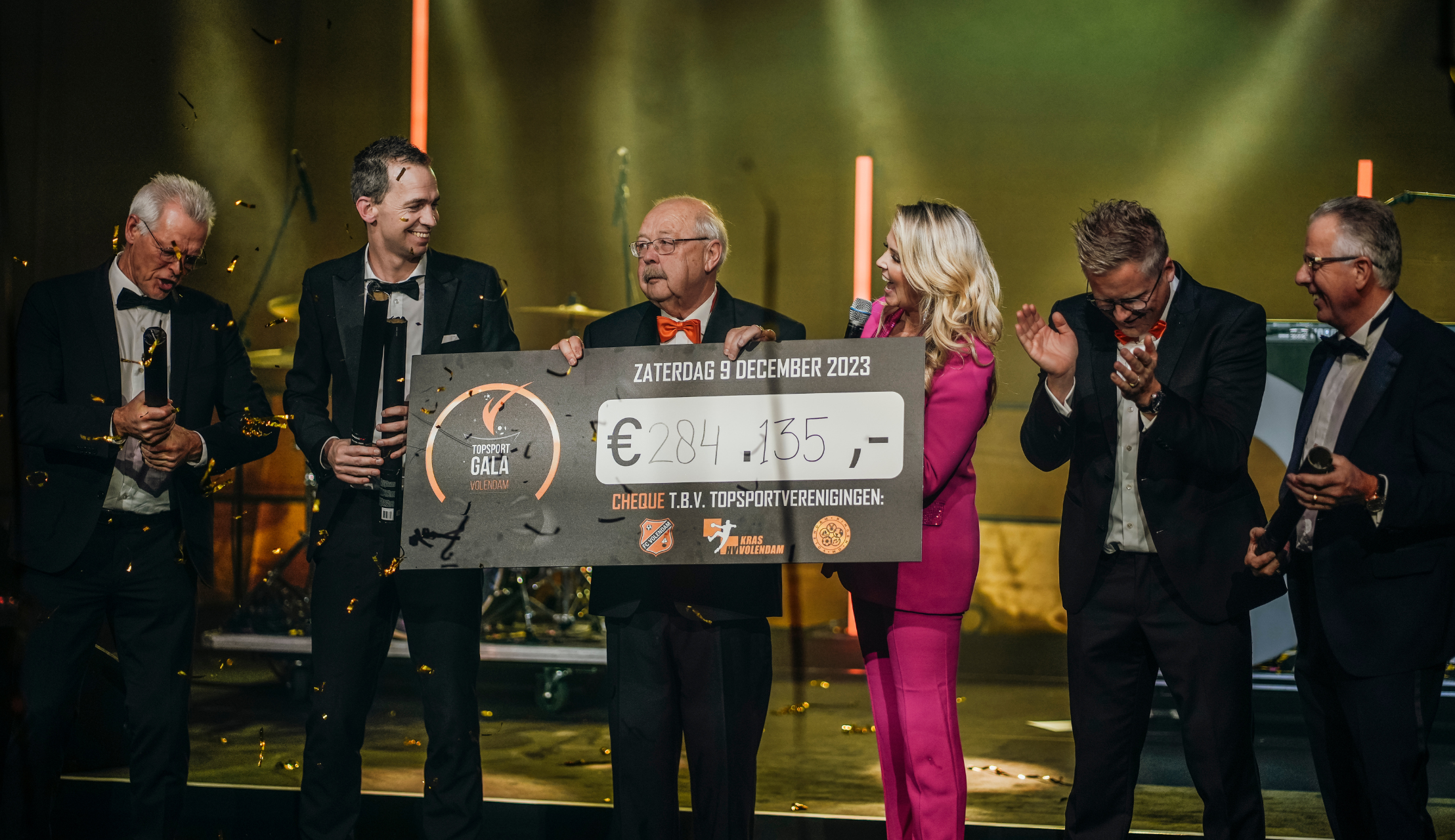 Topsportgala levert schitterend bedrag op: deel hiervan naar Voetbal Volendam