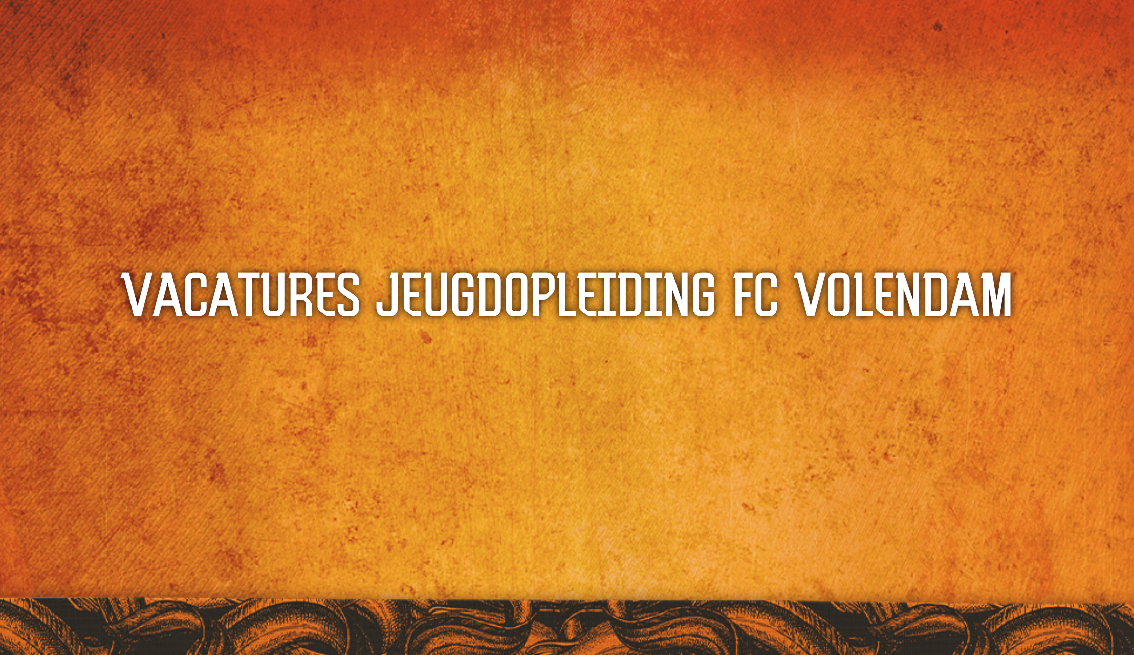 Verschillende vacatures binnen jeugdopleiding FC Volendam