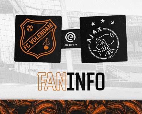Faninformatie: Alles over jouw bezoek aan FC Volendam - Ajax