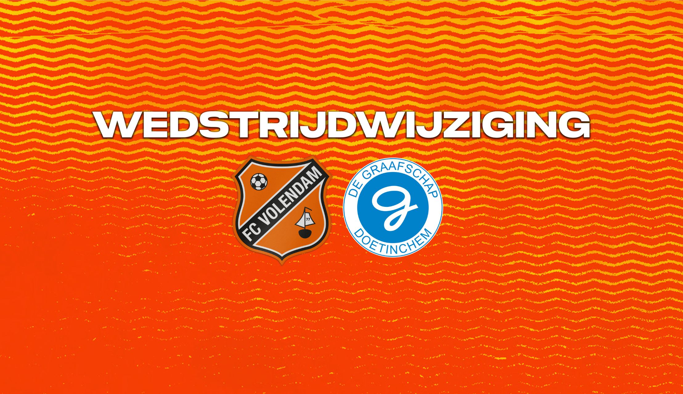 FC Volendam - De Graafschap verplaatst naar zondag 22 december