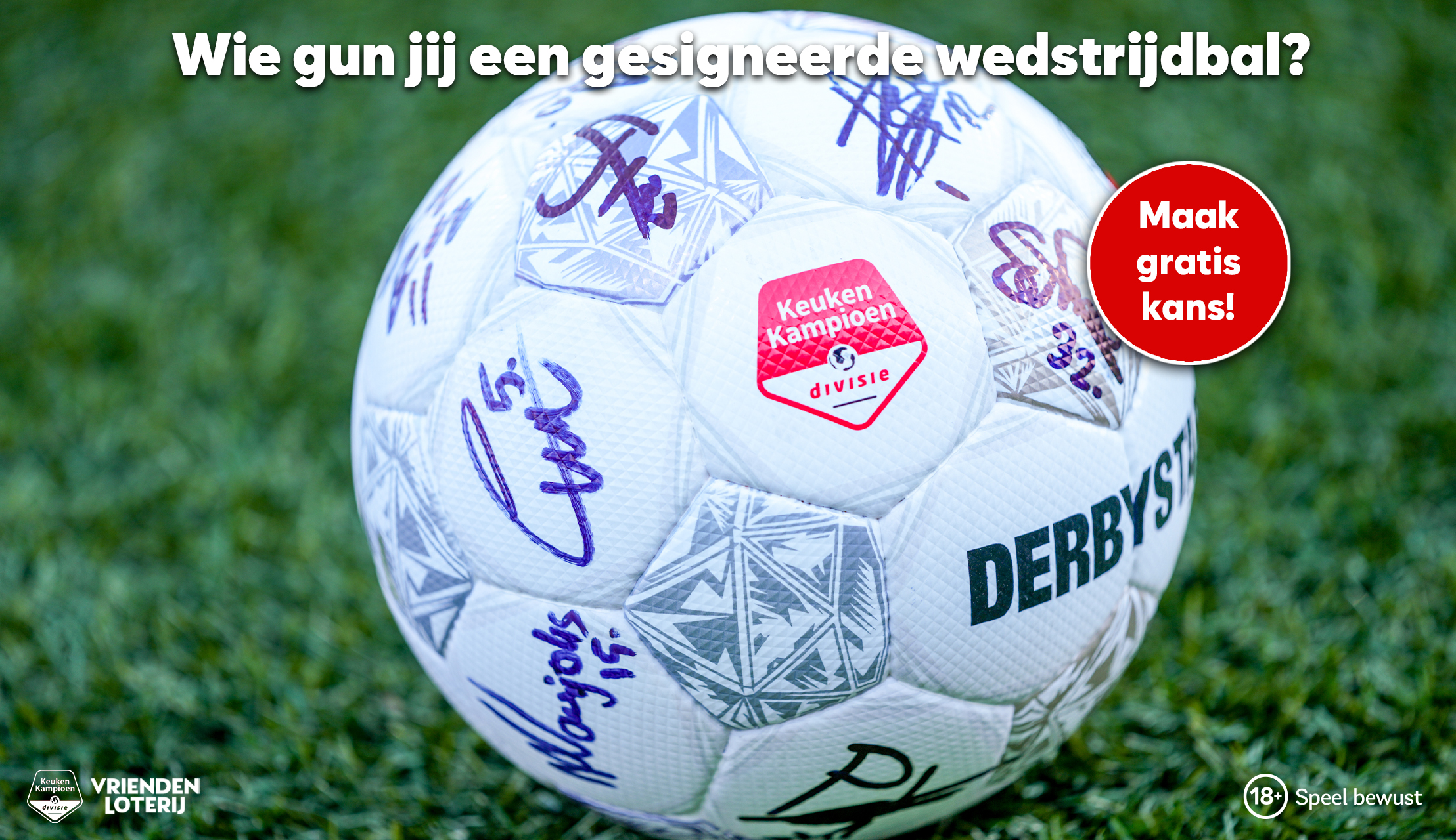 Wie gun jij de bal van de laatste thuiswedstrijd van het seizoen?