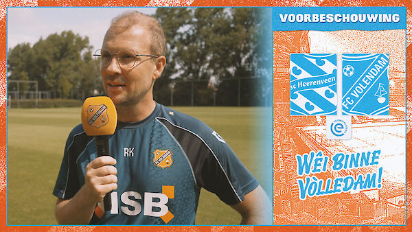 Voorbeschouwing sc Heerenveen - FC Volendam (2025-2026)