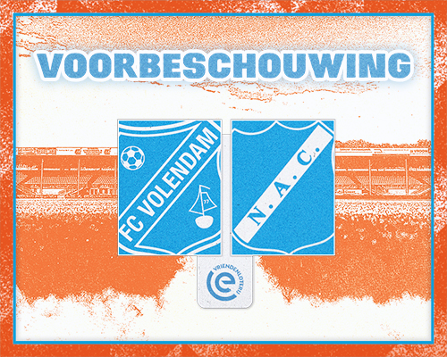 FC Volendam ontvangt directe concurrent NAC Breda