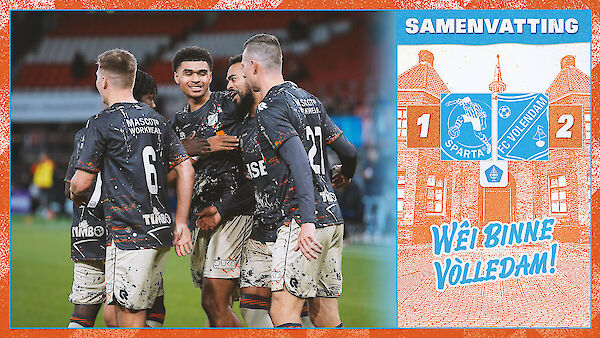 Samenvatting Sparta Rotterdam - FC Volendam (2025-2026, Eurojackpot KNVB Beker)