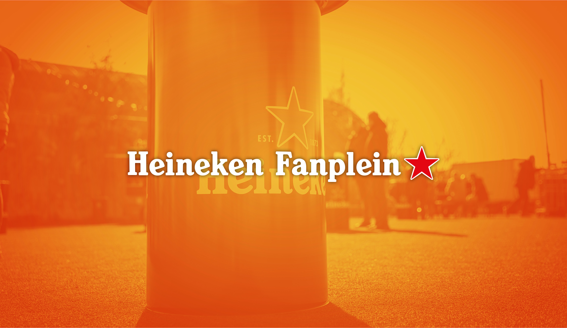 Heineken Fanplein rondom FC Volendam - Telstar