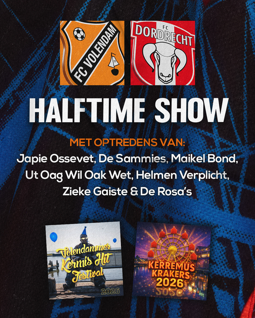 Halftime show in kermisstijl