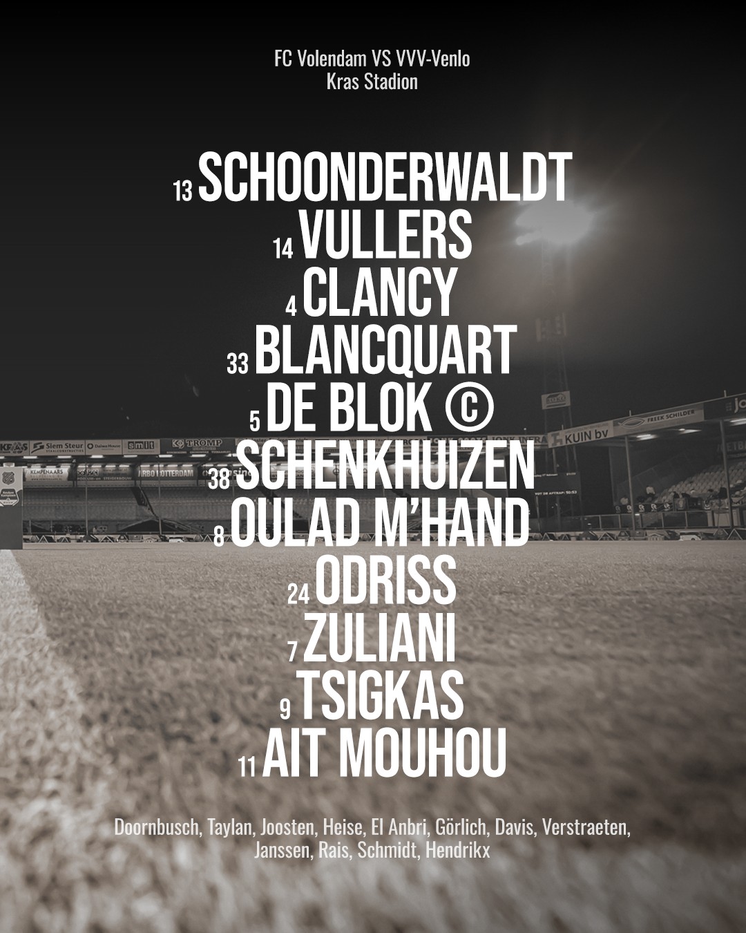 De opstelling van de tegenpartij