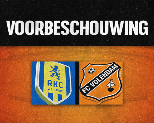 FC Volendam start tweede periode op bezoek bij RKC Waalwijk
