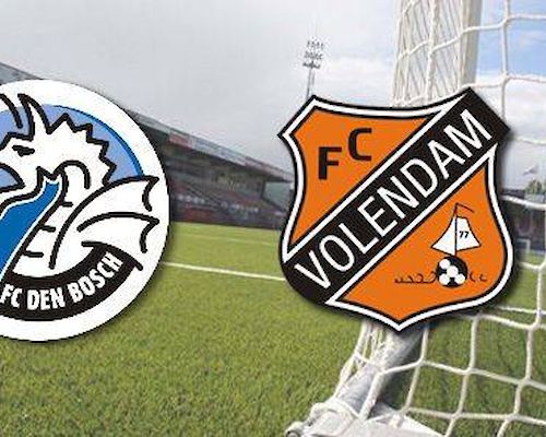 Jong Volendam met 3-0 ten onder in Den Bosch