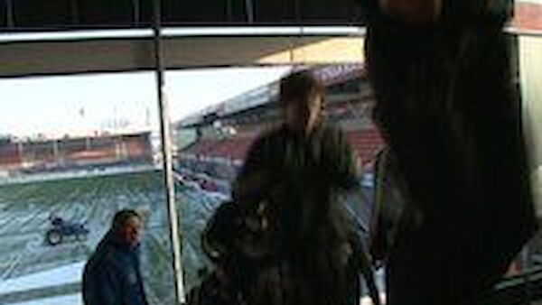FC Volendam traint ondanks sneeuw toch in Kras Stadion