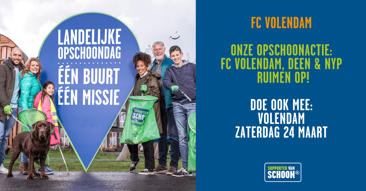 24 maart 2018: Landelijke Opschoondag!