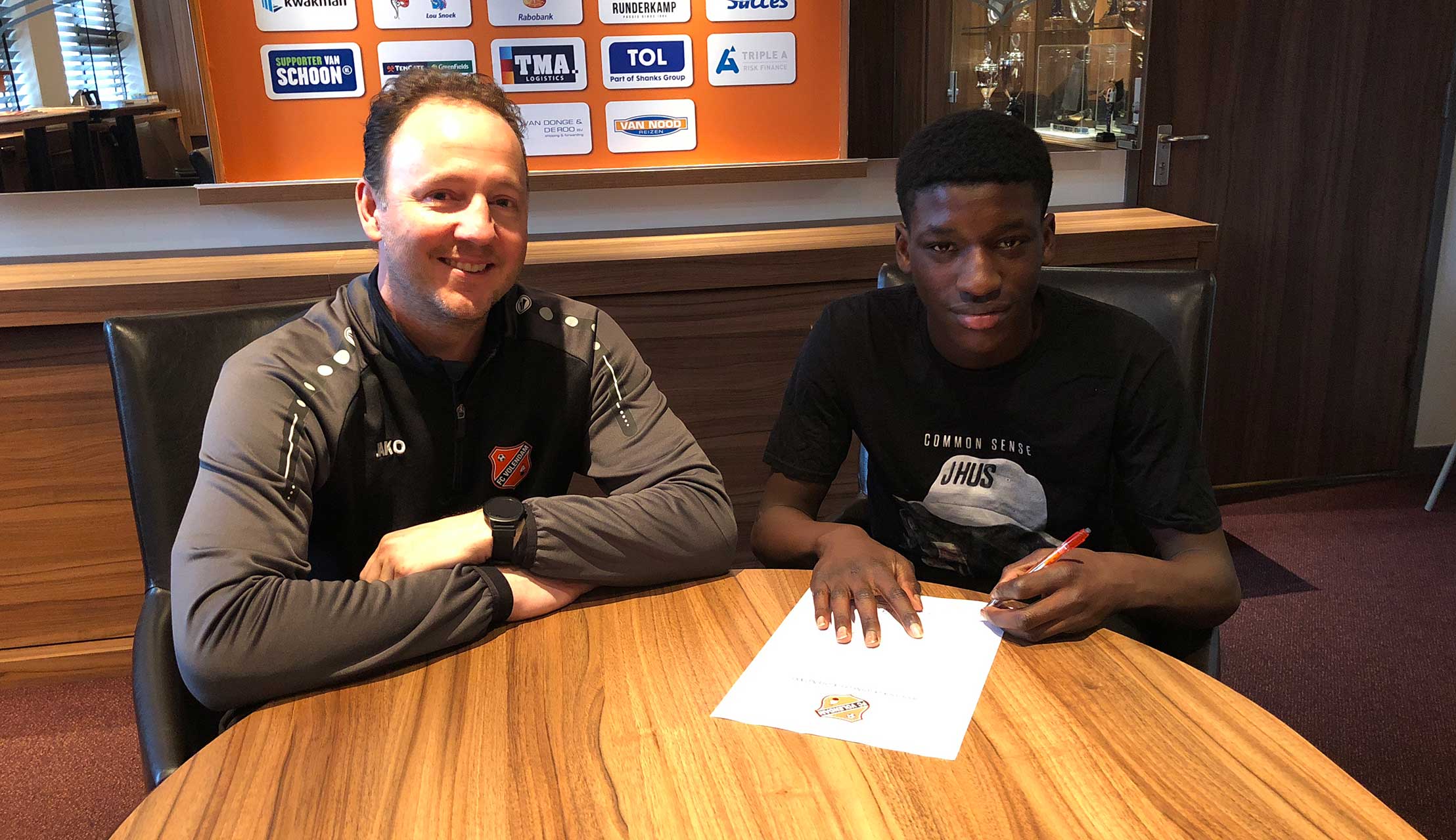 Vernon Addo nieuwe jeugdspeler FC Volendam