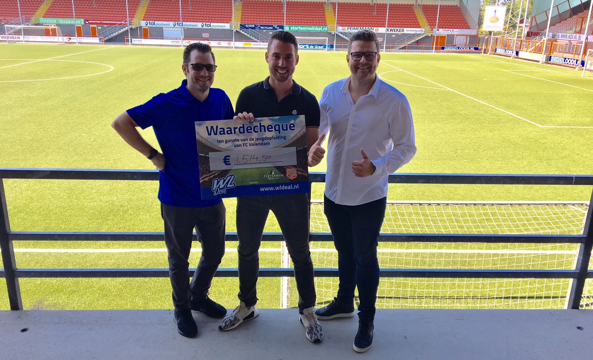 Bingo's XL van WL Deal leveren FC Volendam mooi bedrag op