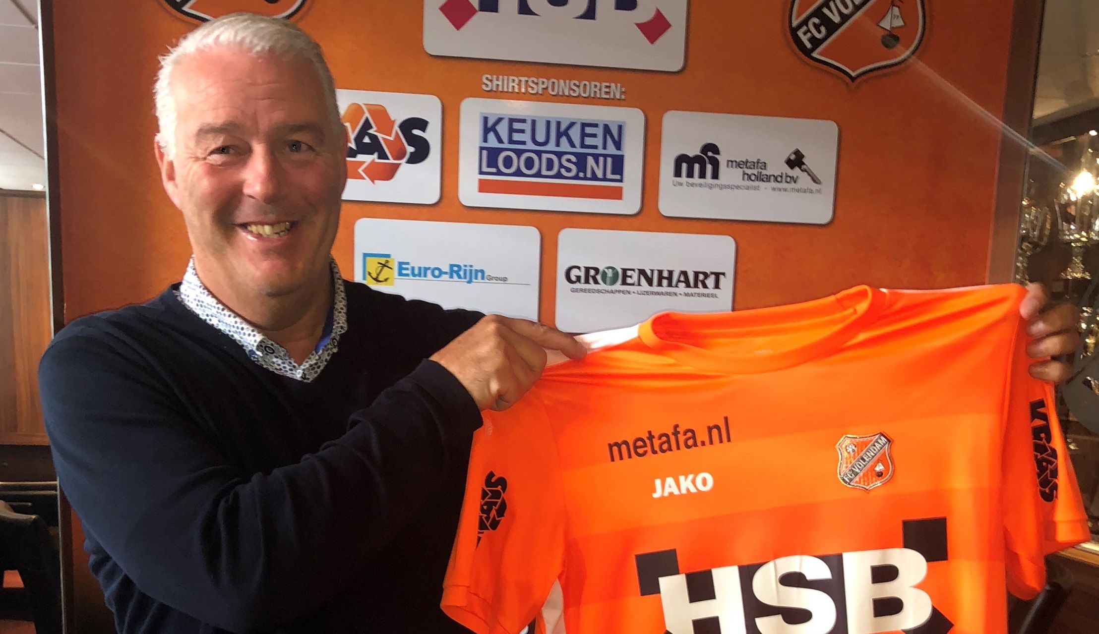 Hans de Koning interim-trainer FC Volendam