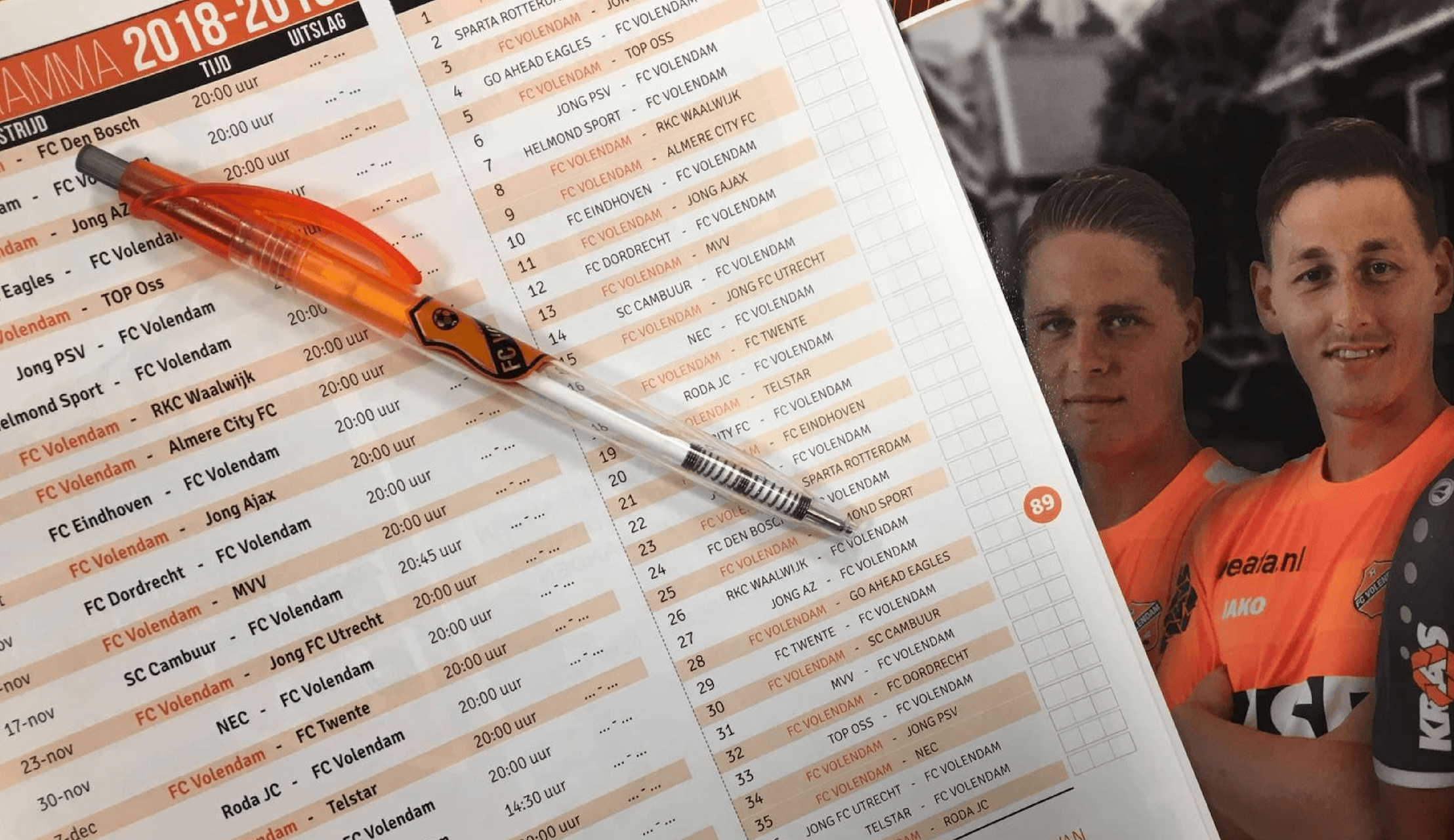Tussenstand Toto presentatiemagazine