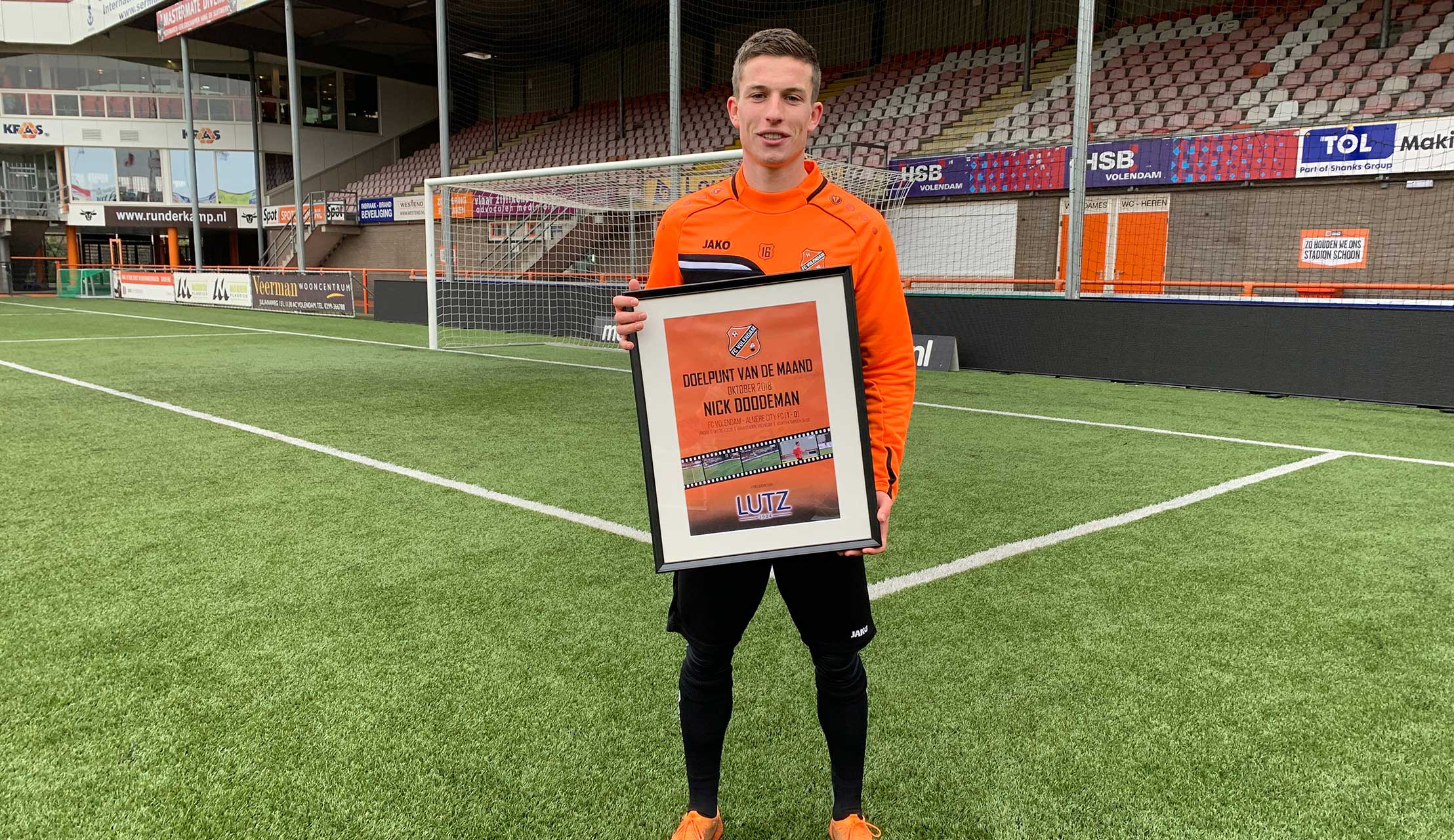 Nick Doodeman maakt Doelpunt van de Maand Oktober