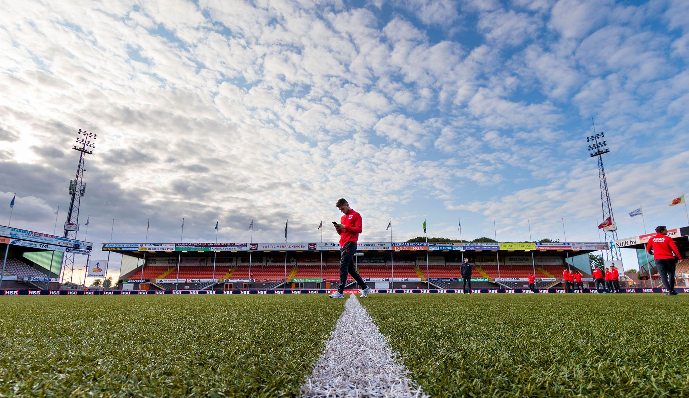 Selectie FC Volendam zaterdag vanaf 10 uur het veld op