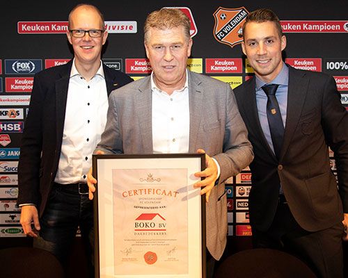 BOKO langer als Topsponsor aan FC Volendam verbonden