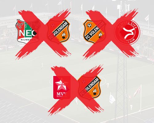 Tot tenminste eind maart geen competitievoetbal voor FC Volendam