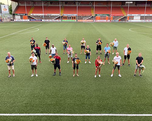 FC Volendam zet afzwaaiende trainers en staf in het zonnetje