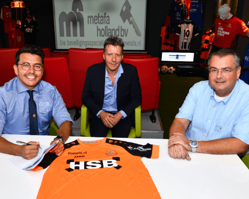 Shirtsponsor Metafa verlengt samenwerking met FC Volendam