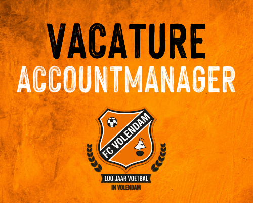 Vacature: fulltime Accountmanager FC Volendam, m/v