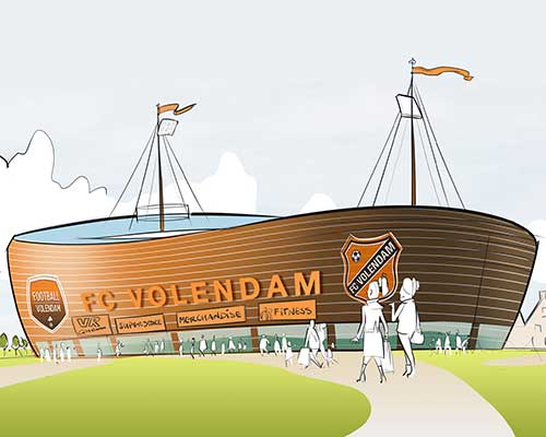 FC Volendam onderzoekt mogelijkheden nieuw stadion