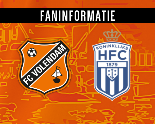 Fan- en persinformatie Jong FC Volendam - Koninklijke HFC