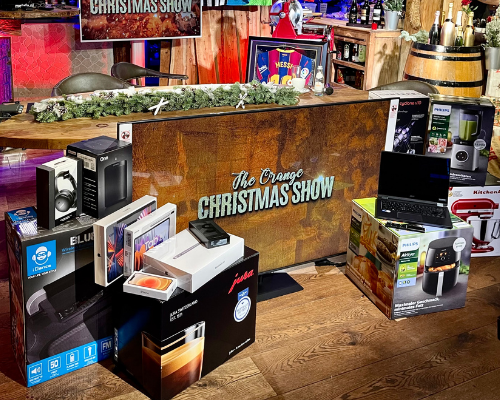 Reminder: prijzen The Orange Christmas Show op te halen in fanshop