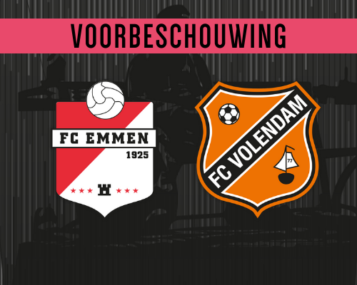 FC Volendam maandagavond richting Emmen voor eerherstel