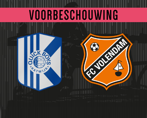 Jong FC Volendam met positief gevoel naar Quick Boys
