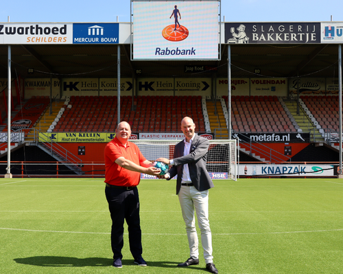 FC Volendam kan ook de komende twee jaar op Rabobank rekenen