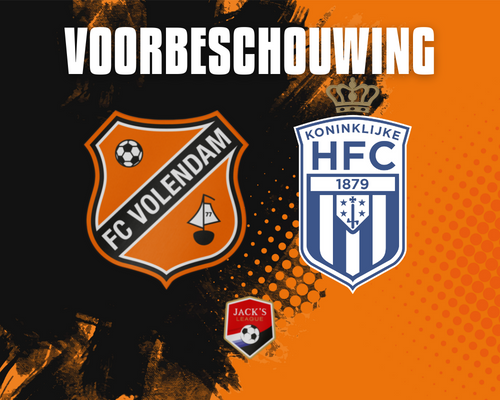 Jong FC Volendam ontvangt oranje getint Koninklijke HFC in eerste thuiswedstrijd 22/23