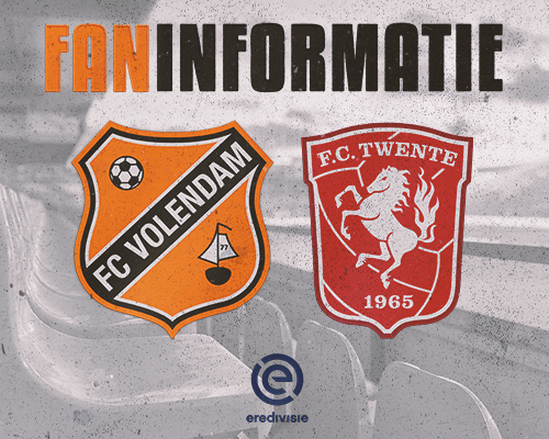 Faninformatie: Alles over je wedstrijdbezoek aan FC Volendam - FC Twente