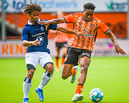 Eerste driepunter Jong FC Volendam tegen titelkandidaat HFC